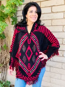 Mañanita $45 - one size fits all - Hand Embroidered in Mexico, Vibrant Mexican Floral Design, Comfortable & Colorful, One-of-a-Kind Artisanal clothing - poncho artesanal mexicano