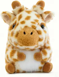 Cute Giraffe Stuffed Animal Plush, 5 Inch Small Giraffe Plush Toy for Car Dashboard, Office Desk & Home Decor, Soft Lightly Scented Plush Gift