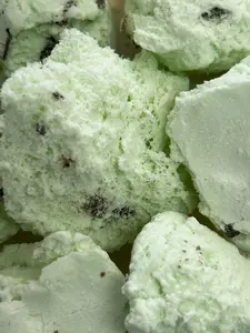 Freeze Dried Mint Chocolate Chip Ice Cream Scoops Freeze Dried Mint Chocolate Chip Ice Cream Scoops