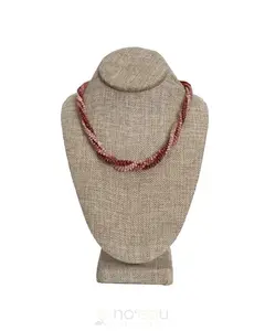 HA'AHEO HAWAIIAN CRAFTS - 3-Strand Maunaloa Kahelelani Niihau Shell Choker