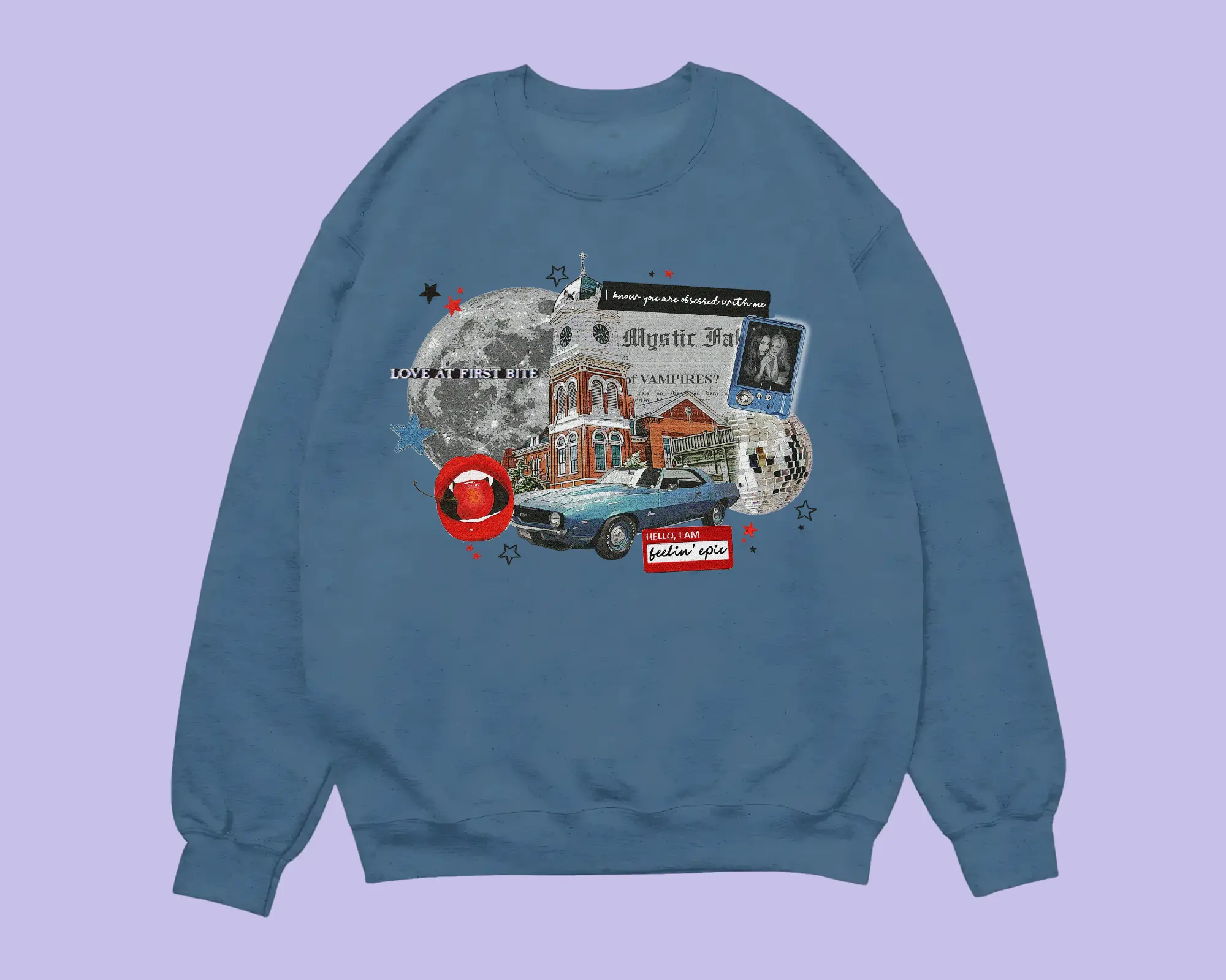 Vampire Diaries Collage y2k Sweatshirt