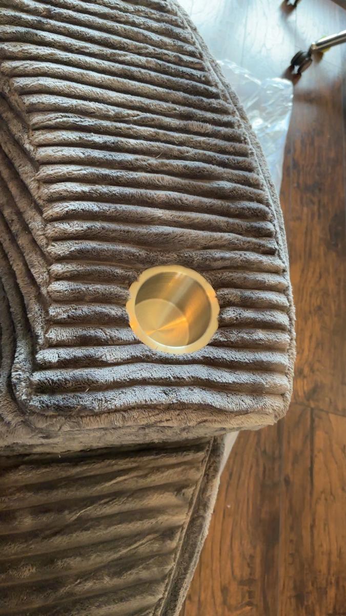 Item: Circular - Grey Plush Corduroy