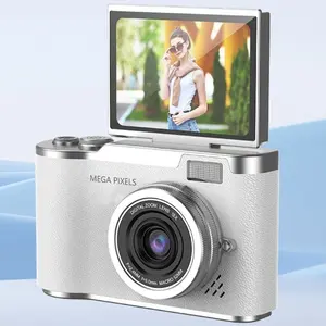 Autofocus Video Blog Camera, 180° Flip Screen, 48mp High Resolution, Ideal for Photography Enthusiasts and Videobloggers