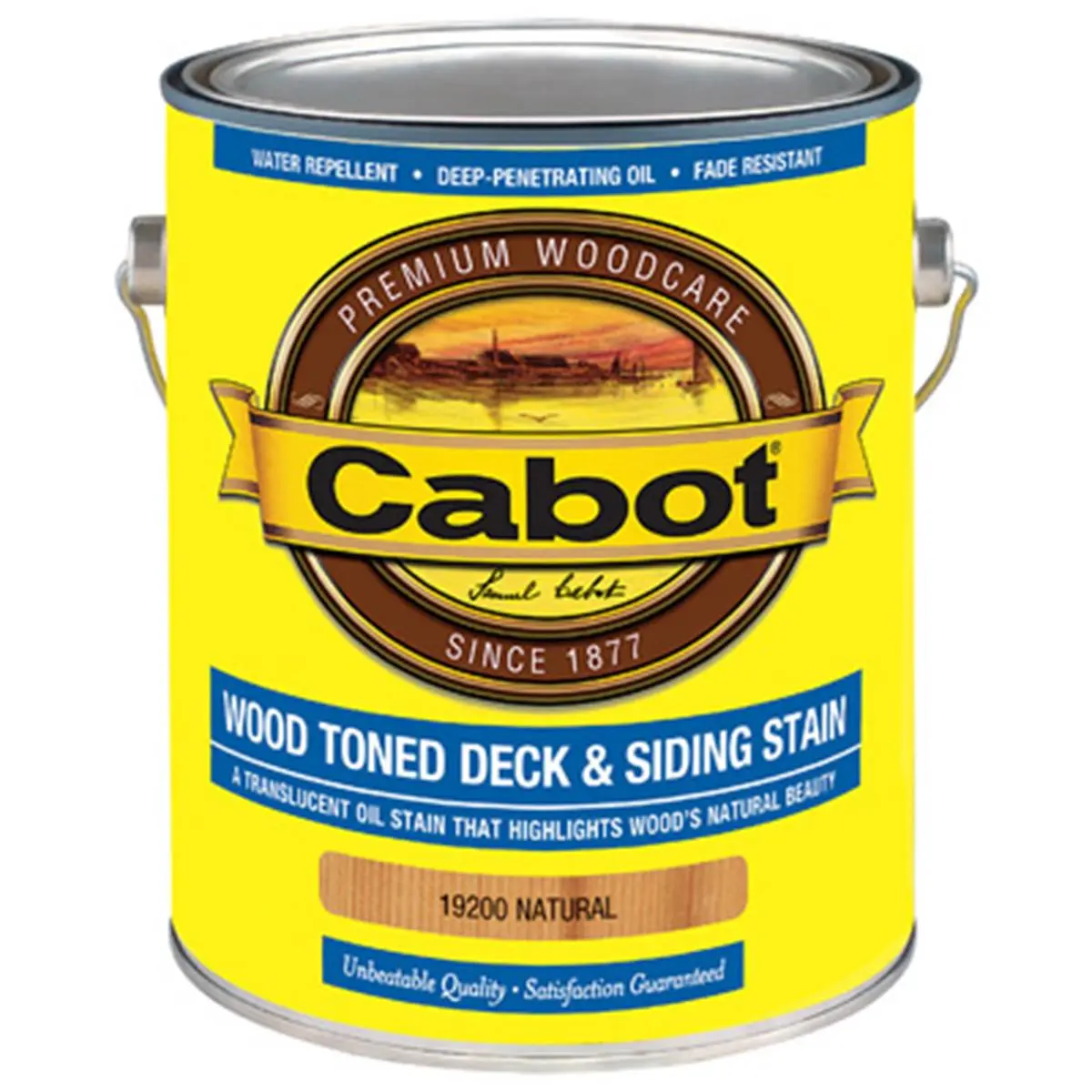 212 MAIN Cabot Samuel 19200-07 Gal Outdoor Wood Stain - 1-Gallon Size, Translucent Natural Tone, Wood-Highlighting Automotive & Motorcycle Paint Care Solution