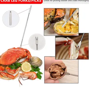 Seafood scissors, tools kit sea Crab Kitchen Utensils Set Opener Meat
