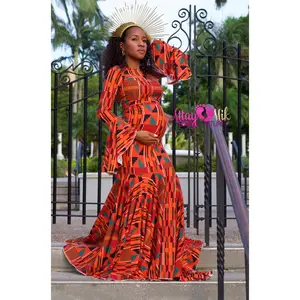 Adult Kente Maternity Dress