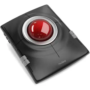 M512 Wireless Trackball Mouse, Ergonomic 55mm Trackball, 4 Level Adjustable DPI for Precise Control, Left or Right Hand Compatible, Rechargeable, Multi-Device Bluetooth & 2.4GHz for PC, Laptop