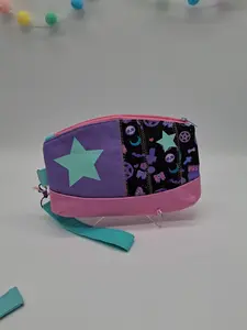 pastel goth black v. 3 Clematis wristlet