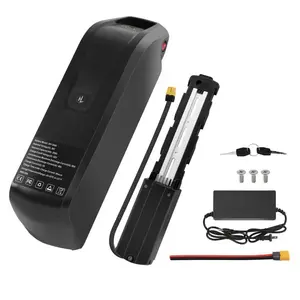 36V 20Ah Lithium Ebike Battery 5Pin with 40A BMS and 2A Fast Charger USB Output Safety Lock LED Indicator for 250W to 1800W Motor Electric Bike Battery Pack Compatible with Electric Bicycle Commuter Bike and Electric Motorcycle