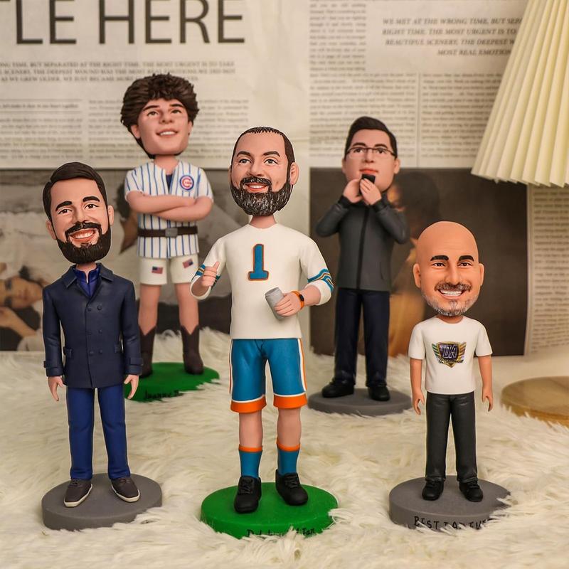 Hand-Made Personalized Figurine - Shimmering Custom Art from Photo - Unique Memorial Christmas Gift - Custom 3D Collectible 6/8/10inch