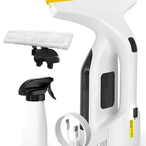 Cordless Window Vacuum Cleaner, Window Cleaner Squeegee Tool Set, Electric Windown Spray Cleaning Tool with 11 inch Squeegee Blade, 2000mAh Battery – Perfect for Showers, Mirrors, Glass, Countertops & Tiles