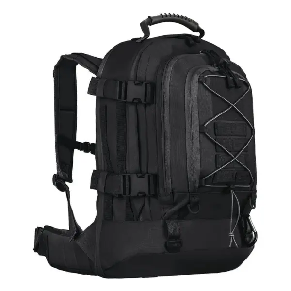 Men's EDC Tactical Gym Hiking Backpack - Nylon 39L-64L High-Capacity Expandable Molle-Ready Rucksack, Water-Resistant Heavy-Duty Outdoor Gear with Multiple Pockets (Camouflage)