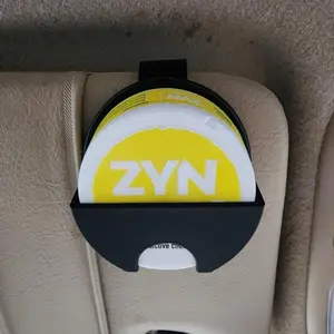 Universal Car Visor Dip Can Holder - Clip-On Organizer for Standard Round Cans, Nicotine Pouches| Compact, Durable Design| Perfect for Cars, Trucks, SUVs (Black/Blue/Red)