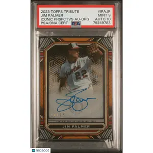 2023 Topps Tribute Iconic  Auto Jim Palmer #IPAJP Prspctvs Org /25 PSA