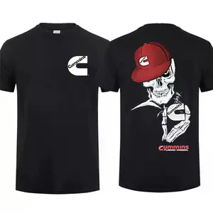 Skull Wear Hat And Holding Cummins T-shirt For Fan, Diesel Lover Shirt Top Menswear, Gift For Dad, Made in USA