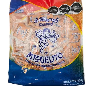 MIGUELITO CHILE POLVO - Chili And Acidulated Sweet Powder / 100 Pieces Bag /