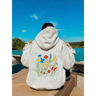 Embroidered Sweatshirt Overthinker Sweatshirt Tiktok Be Gentle