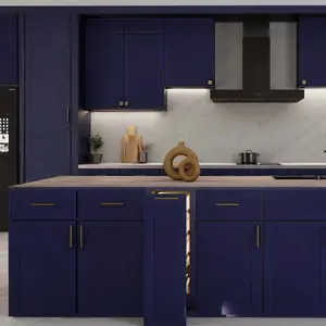 10-Foot Liberty Shaker Blue Kitchen