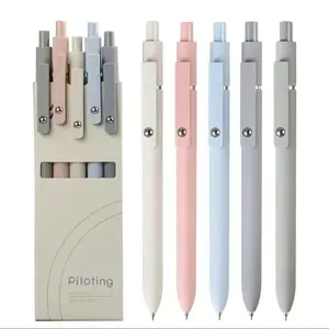 0.5mm Gel Pen Set, 5pcs Fine Tip Pens, Office Desk Accessories, Beautiful Stationery, Home Work Essentials, Set of Five Nurse School Supplies