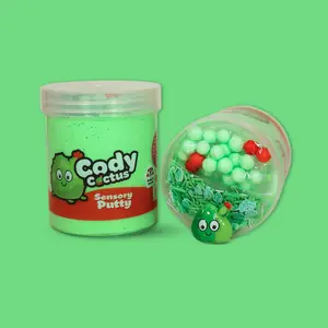 Cody Cactus - Mango Scented - Sensory Putty - Scented Squishy Sensory Putty - Butterslime Texture for Anxiety, Focus, adhd, Stress Relief & Focus for All Ages - Ages 5+