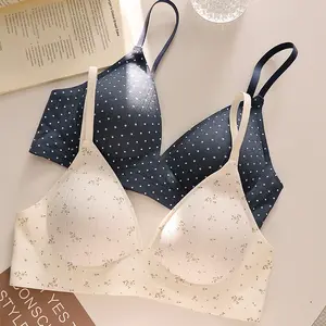 Girly Concept Soufflé Breathable Triangle Cup Bra Wireless Push-Up Comfortable Anti-Sagging Bra OB113