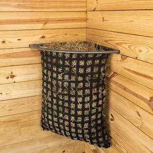 Schneiders Easy-Up Pro Corner Hay Feeder Frame with 15 Webbed Net