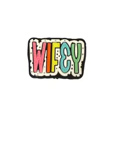 F/M33- (1)PC 1.1" WIFEY Colorful Focal Bead for DIY Keychains, Wristlets, Cup Charms, Car Charms ETC