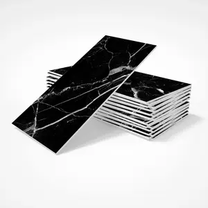 16/32 Pieces Marble Pattern Self-Adhesive Tiles, Waterproof PVC Renovation Stickers for Kitchen Bathroom and Bedroom, Available in Multiple Colors, Decorative Decal, Kitchen Bathroom Decoration