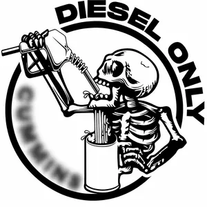 Diesel Only Cumm!ns inspired vinyl decal