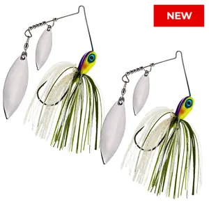 Reaction Tackle Tungsten Double Willow Blade Spinnerbait Jigs (2-Pack) - New