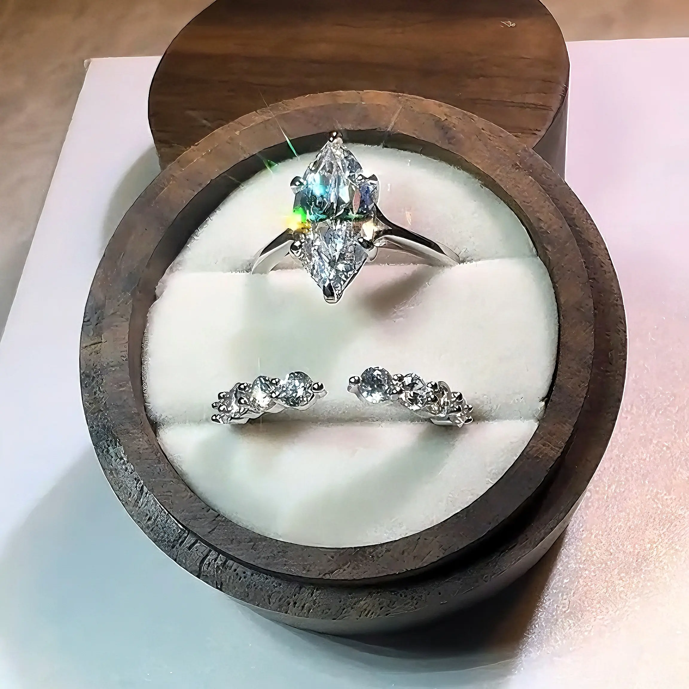 White golden+Eight stars band