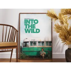 Into The Wild Vintage Movie Poster - Retro Wall Art For Film Lovers, Chris Mccandless Fans - Home Decor Gift By Sean Penn