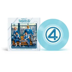 Michael Giacchino & Andrea Datzman - The Fantastic Four: First Steps Main Theme / Let Us Be Devoured (Original Soundtrack)  [7-INCH SINGLE VINYL RECORD] Blue, Colored Vinyl