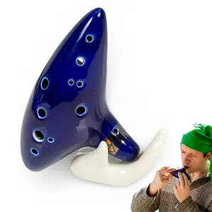Zelda  Musical 12 Hole Ocarina Ceramic Alto C Legend of Ocarina Flute Instrument