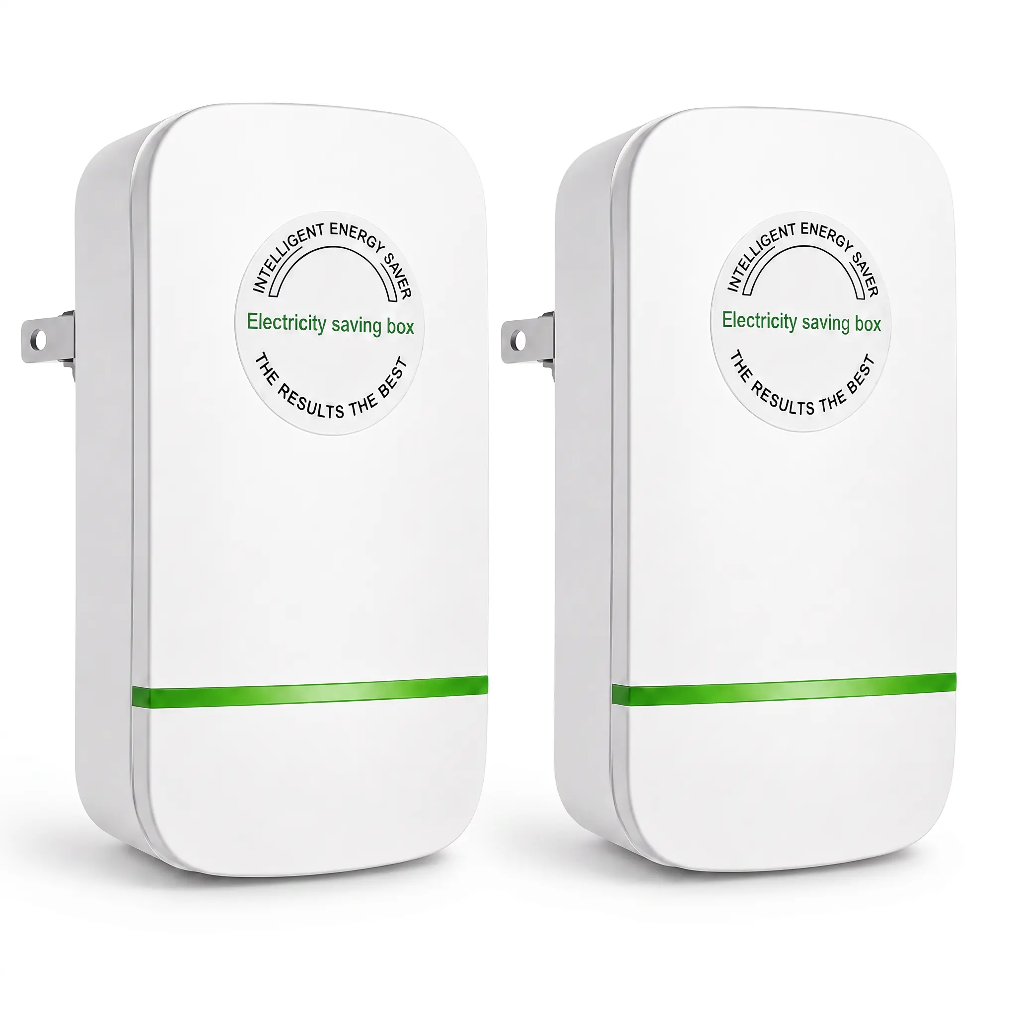 New Home and Office Plug-In Power Device / Compact Voltage Stabilizer Adapter — Flame Retardant Energy Saving Box with Overcurrent Protection Power Plug