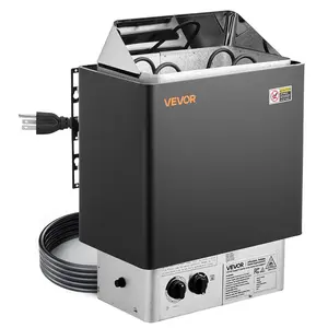 【FathersDayGift】VEVOR Sauna Heater,  2KW AC 120V Electric Sauna Stove, Dry Steam Bath Saunas Stove with Pre-Drilled Bracket, Fit 52.9 to 88.2 CU.FT Saunas Rooms, Steam Bath Stoves for Home, Commercial, Leisure Venues