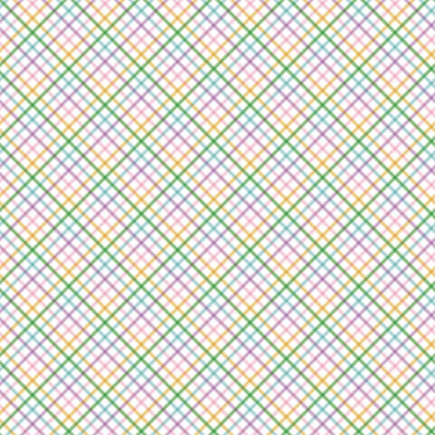 Fabric Riley Blake Easter Plaid Seasonal Basics by the Quarter Yard C778-EASTER