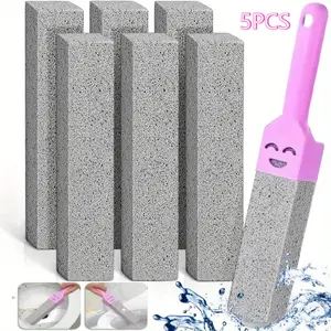 5 PCS Pumice Stone Cleaning Stick Seat Toilet Limescale Rust Stain Dirt Removal Brush Bathroom Tile Sink Household Cleaning Supplies Washing Tools