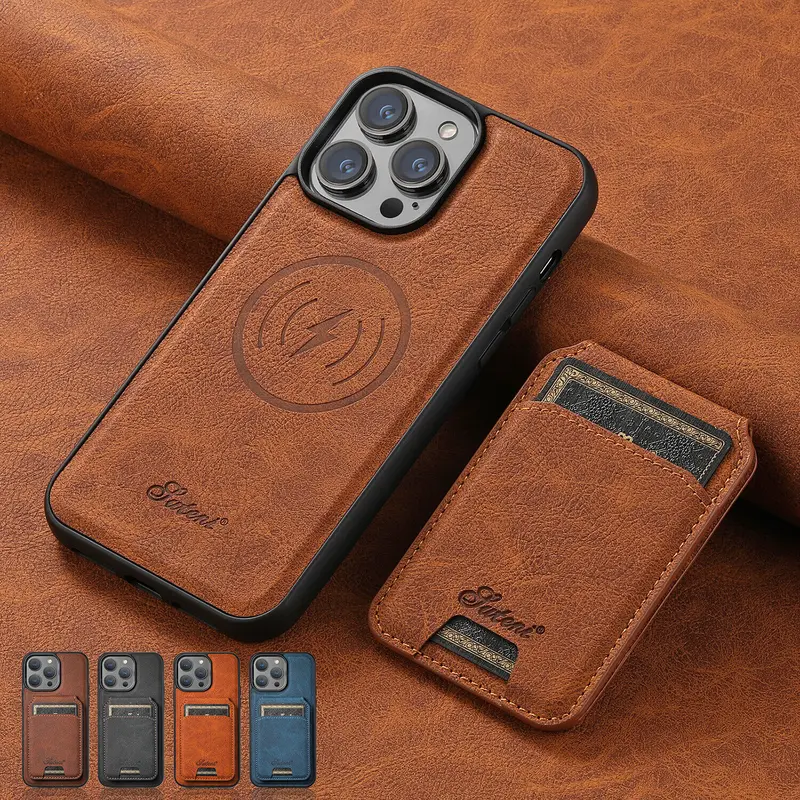 Magnetic Case for iPhone 18 Pro Max 17 16 15 14 13- Removable Wallet Card Holder, Foldable Stand Cover, Slim Lightweight Design, Shockproof Resistance, Wireless Charging Compatible, Anti-Scratch Portable Handheld Devices Protection