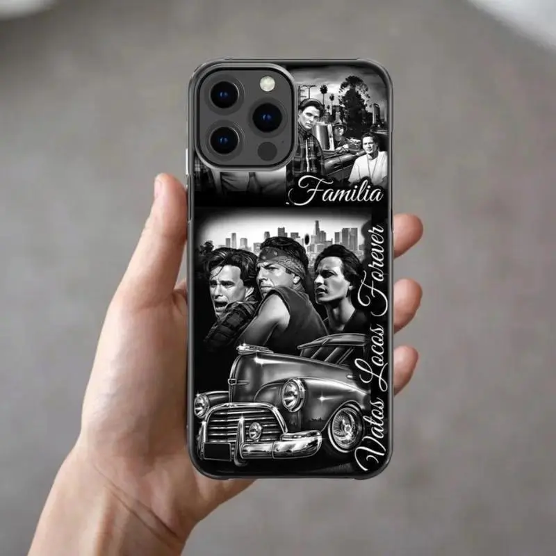 Vatos Locos For Life Phone Case | Chicano Street Style Protective Cover, Compatible with iPhone 11-17 Pro Max/Plus and Samsung Galaxy S23-25