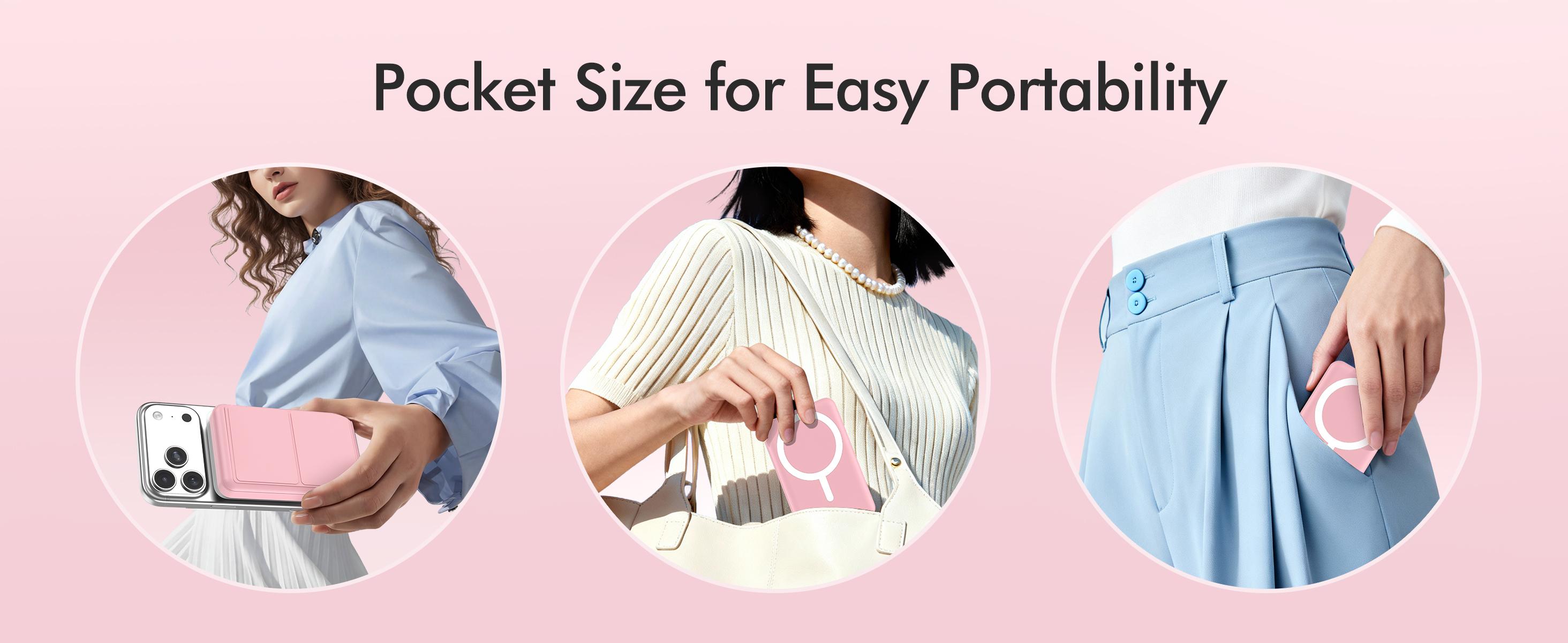 Power Bank,Magnetic Power Bank,10000mAh Wireless Portable Charger,22.5W Fast Charging Battery Pack with Foldable Stand,USB-C Cable,Magsafe-Compatible with Magsafe,for iPhone 17/17 Plus/17 Pro/17 Pro Max, iPhone 17/16/15/14/13/12/Pro Series