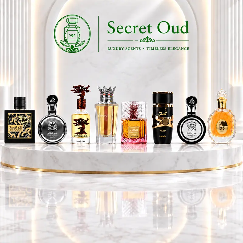 Eternal Oud + Qaed Al Fursan + Fakhar Lattafa Platin + Dynasty + Khamrah Dukhan+ Fakhar Lattafa Man + Asad + Rouat Al Oud