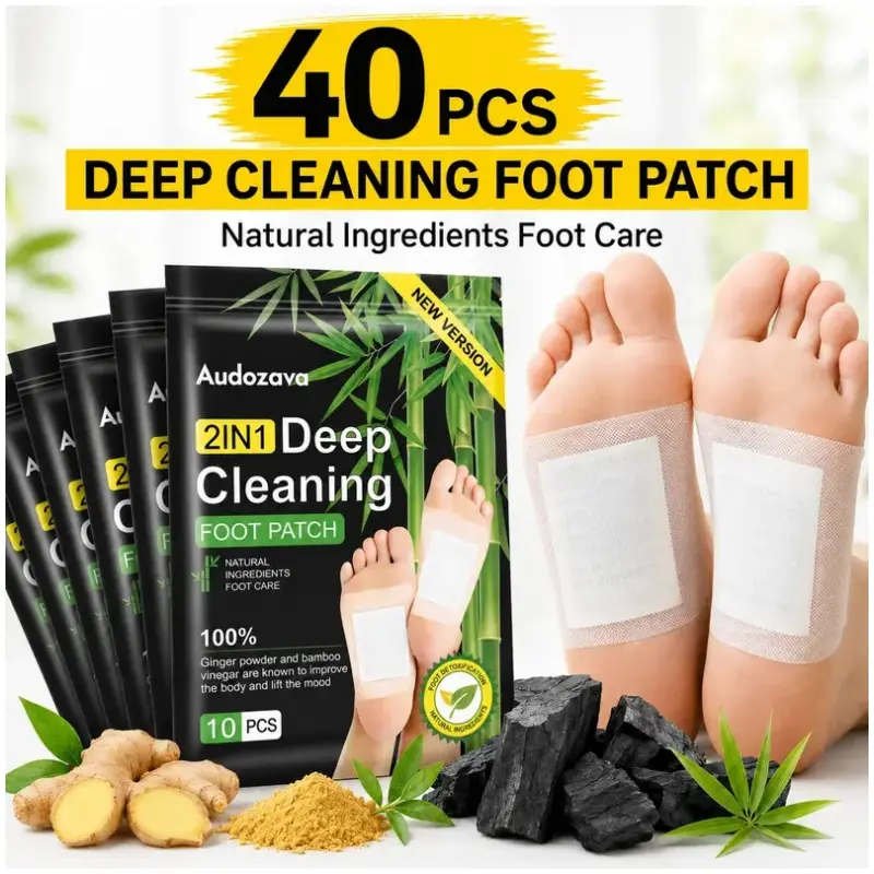 Foot Detox Patches for Stress Relief ToxinRemoval & Better Sleep Natural Deep CleansingPads Healthy Healthcare Solution Treatment40pcs Herbal Wellness Blend Ginger TurmericPeppermint Essential Herbs Best Gift Ideas