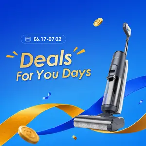 Tineco FLOOR ONE S5 Smart Cordless Wet-Dry Vacuum Cleaner and Mop for Hard Floors, Digital Display, Long Run Time, Great for Sticky Messes and Pet Hair, Space-Saving Design, House Cleaning Gadgets, Floor Cleaning Tool, Space Saver