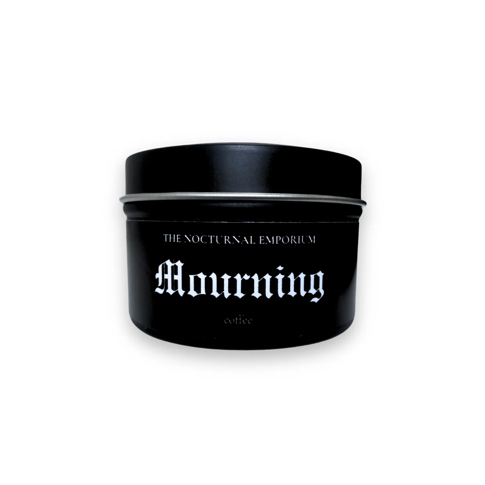 Mourning Tin Candle