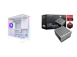 Computer Case PSU Combo -  Montech KING 45 PRO (W) Bundle with  Montech Century II 850