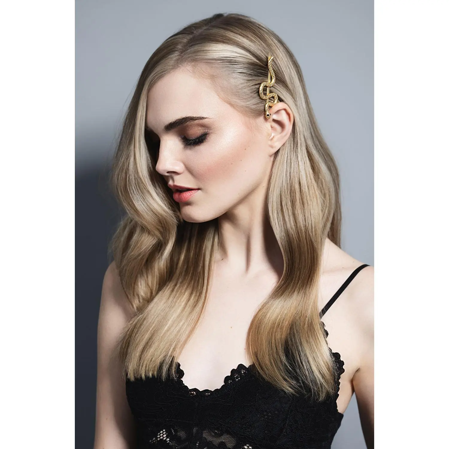 Gold Bobby Pin Set 60-Pack Mixed Sizes