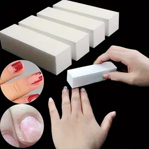 Buffer Block - Premium Sanding Files for Nail Polishing and Manicure Care - Unscented, White, and Gentle on Nails for Professional Nail Art Tips