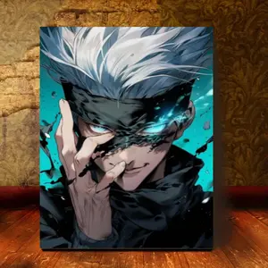 18X12 "Waterproof Hd Anime Canvas Wall Art Poster - Modern Abstract Frameless Decor for Bedroom, Living Room & Dorm - Perfect Gift Idea