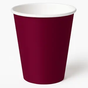 Berry Solid Color 9oz Paper Cups